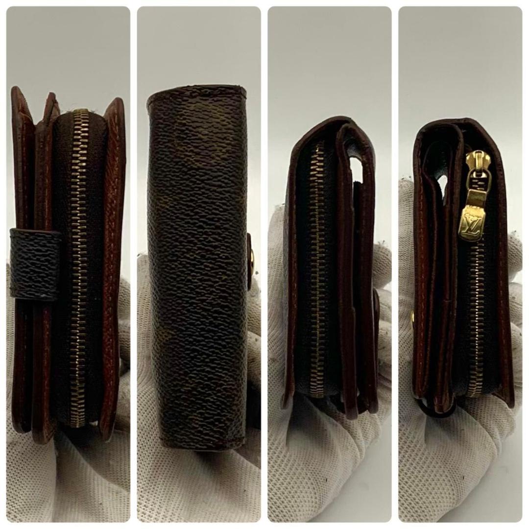 鑑定済み ルイヴィトン コンパクトジップ 二つ折り モノグラム ミニ 小型 財布