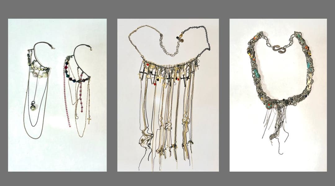 gunda ネックレス、イヤーカフの4セット ガンダ