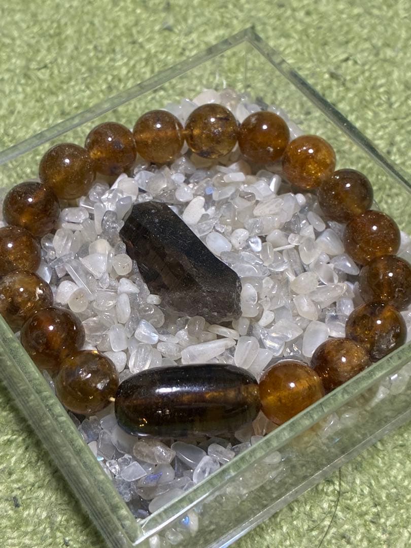 ネパール産トルマリン　ハニーカラーブレスレット