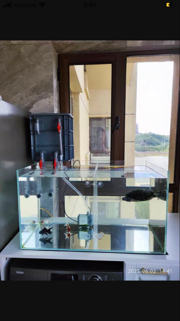 水中ポンプ25w 40x30x51ホースマット付き大型水槽万能濾過装置濾過