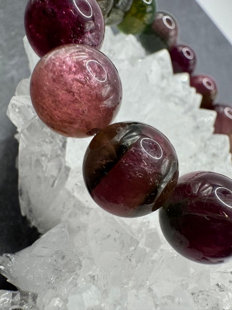 ウォーターメロントルマリン 13.5mm 大玉 ブレスレット 天然石 トルマリン