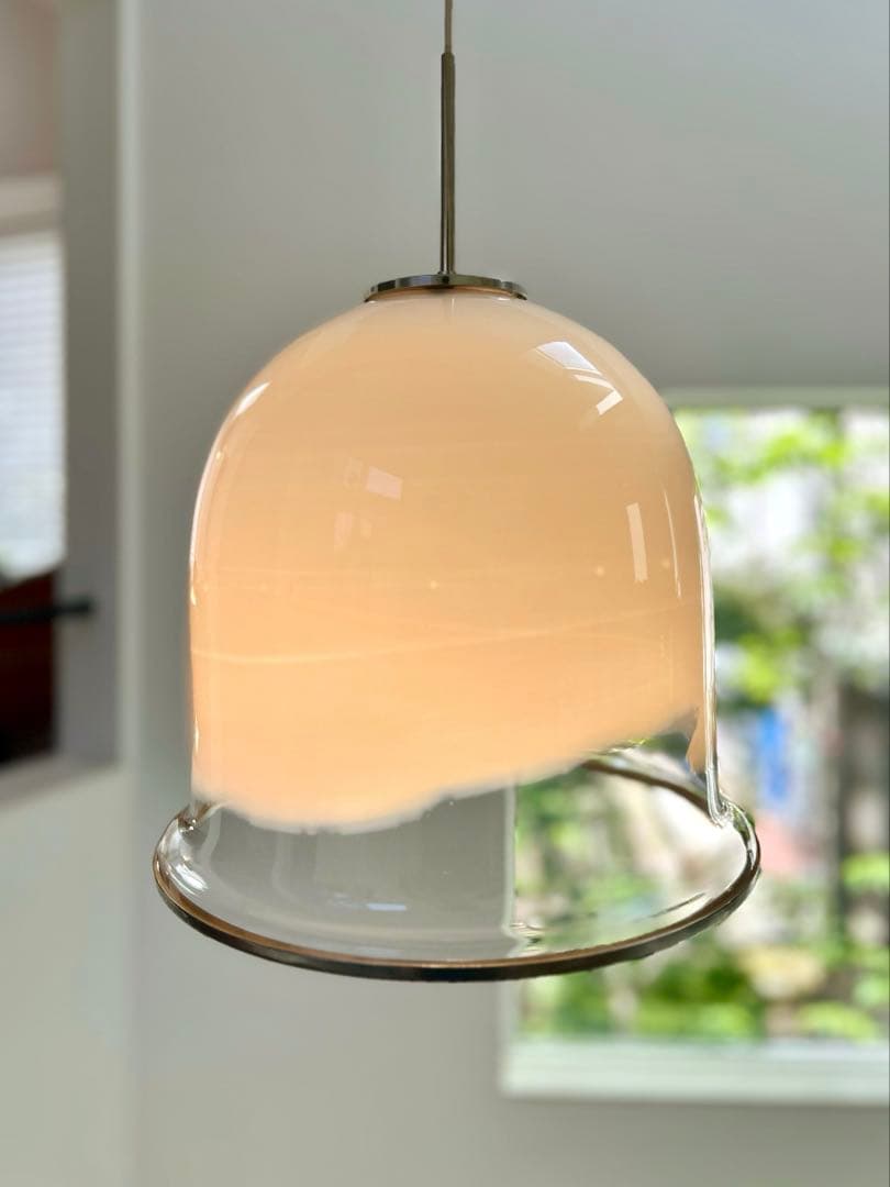 くじら）伊70年代　mazzega ムラーノガラス　釣鐘　ヴィンテージ