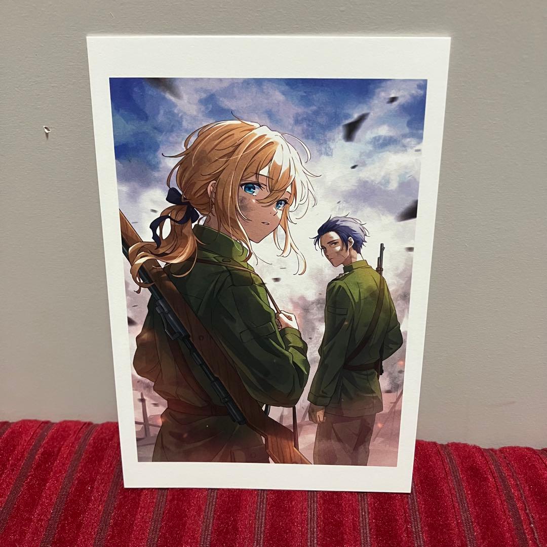 ヴァイオレット・エヴァーガーデン　ポストカード　ギルベルト　ヴァイオレット　限定