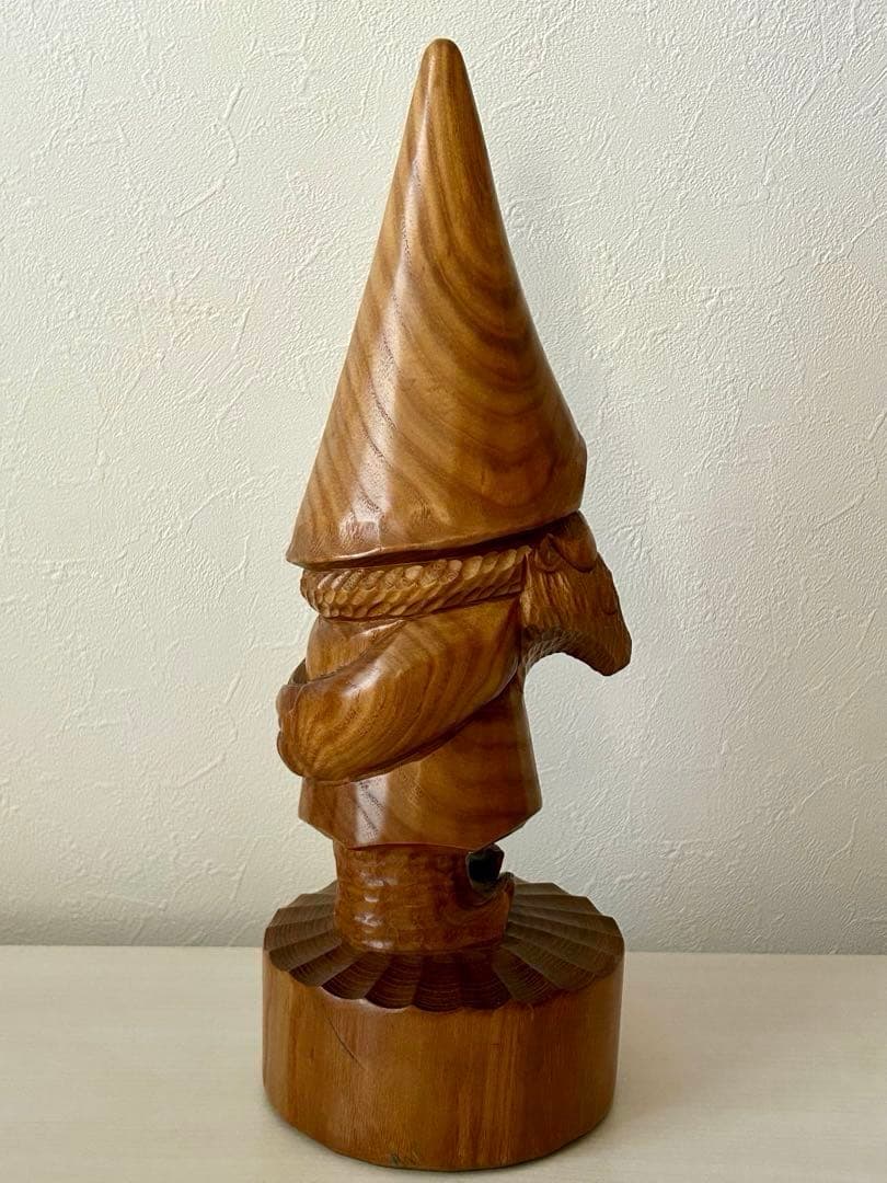 ◇美品・北海道彫刻◇コロポックル30cm