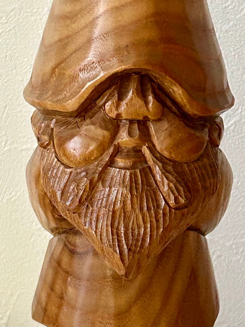 ◇美品・北海道彫刻◇コロポックル30cm