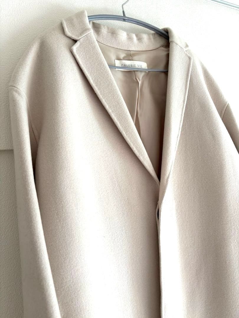 GALERIE VIE ウールカシミヤチェスターコート