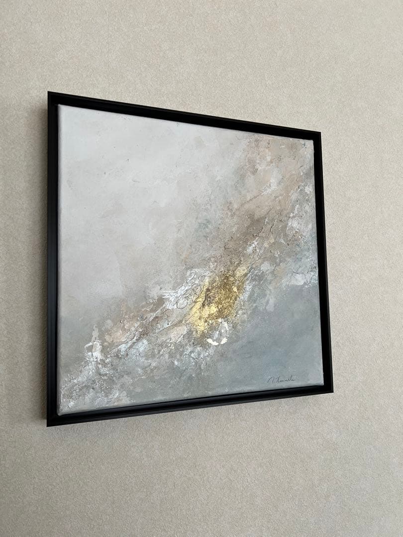 原画/額装済み/和風/禅/絵画/アート/抽象画/モダン/ホテル/ピンク/ゴールド