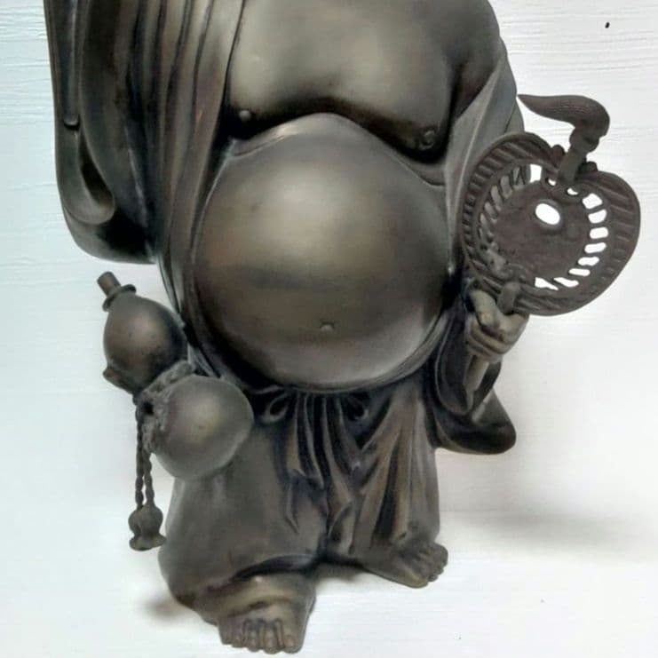 布袋様　大型　照雲　仏像　真鍮製　置物　ミ1034