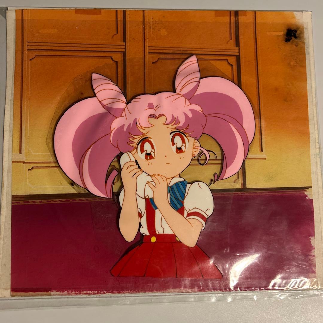 武内直子「美少女戦士セーラームーン」ちびうさ　セル画＋動画＋直筆背景