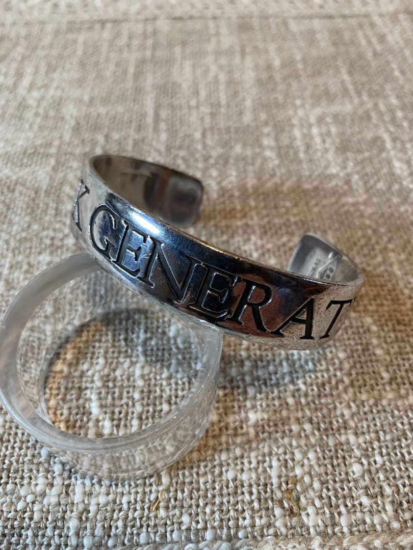 ヒステリックグラマー　925シルバーバングル　 BLANK GENERATION