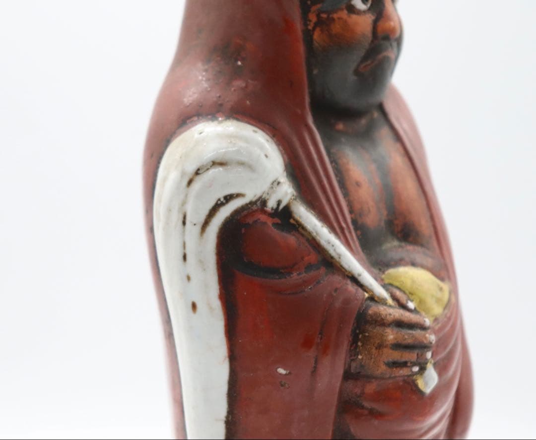 時代　九谷　焼達磨　置物　送料込み250826