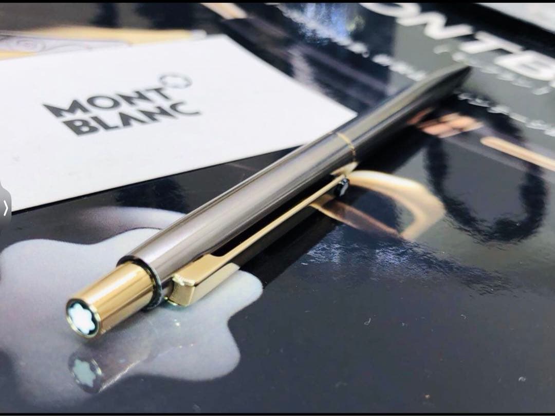 総チタニウム張り価値の高い名品★Sライン・チタン＆ゴールドプレート★モンブラン