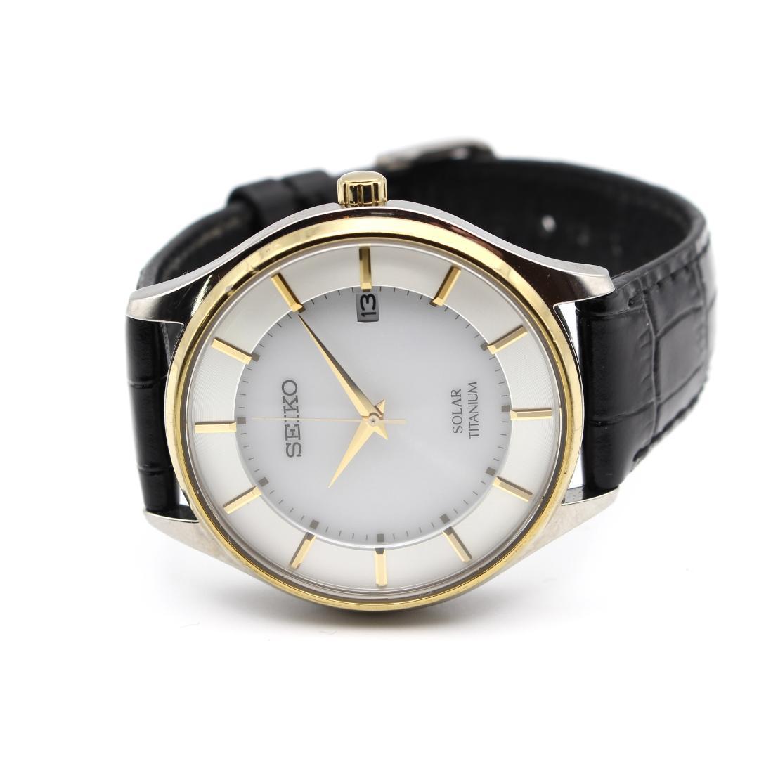 SEIKO ソーラー チタン メンズ 腕時計 廃盤 ドレスウォッチ クラッシック