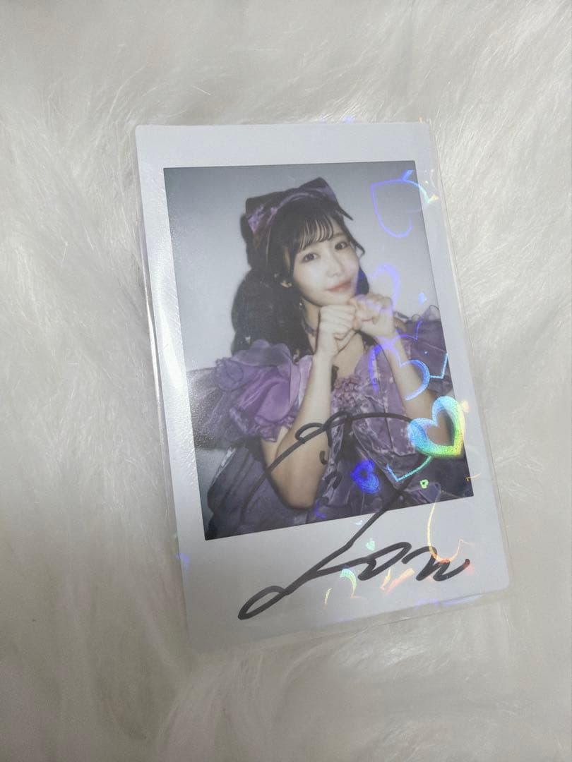 仲川瑠夏 直筆サイン入り チェキ