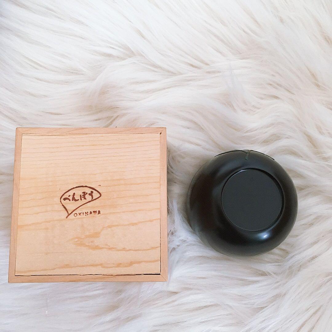 茶道具　棗 黒漆塗 椿蒔絵茶道具 漆器　うるし塗　沖縄工芸品 琉球漆器