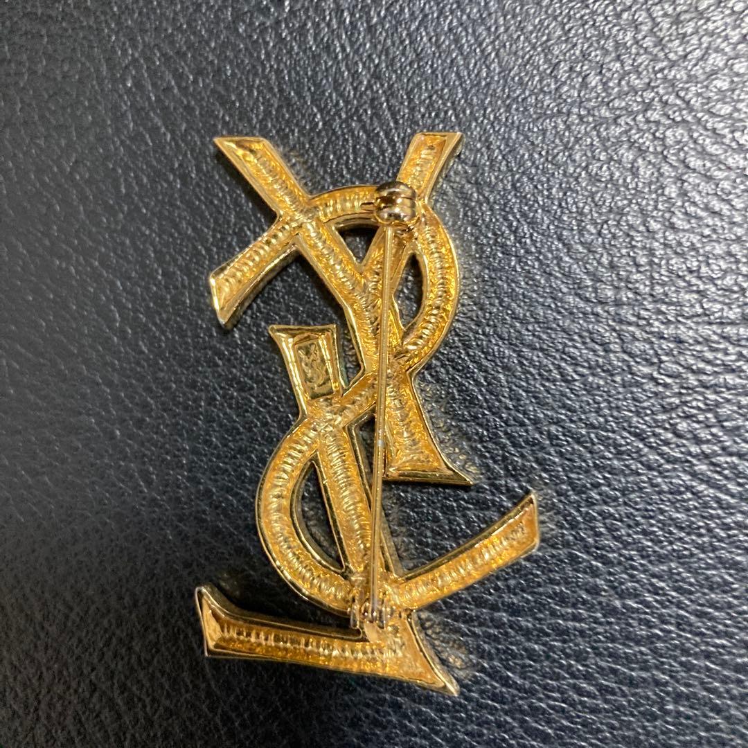 た*き様 YSL ゴールドロゴブローチ