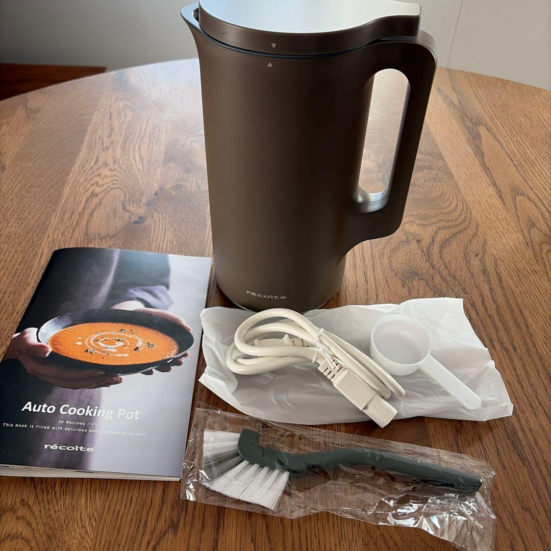レコルト　自動調理ポット　ブラウン