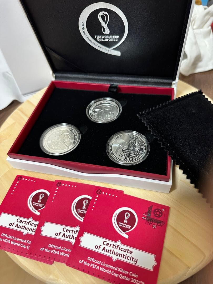 ワールドカップ記念銀貨 3枚入り