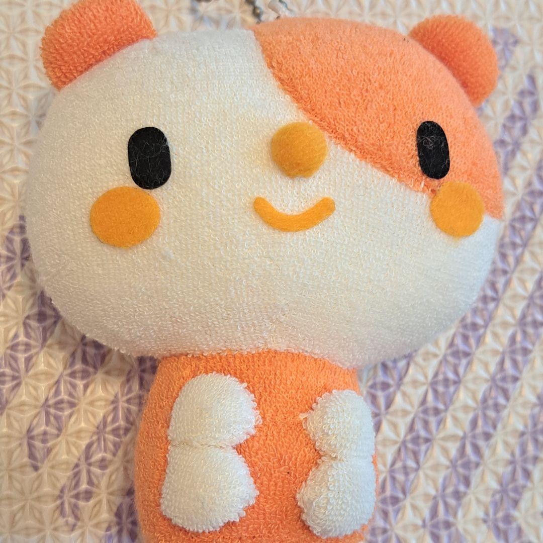 のほほんパーク　ハムスター　オレンジ色のぬいぐるみマスコット　クマ　キーホルダー