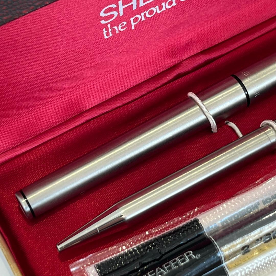 SHEAFFERシェーファー 万年筆14K585＆ボールペン シルバー×ゴールド