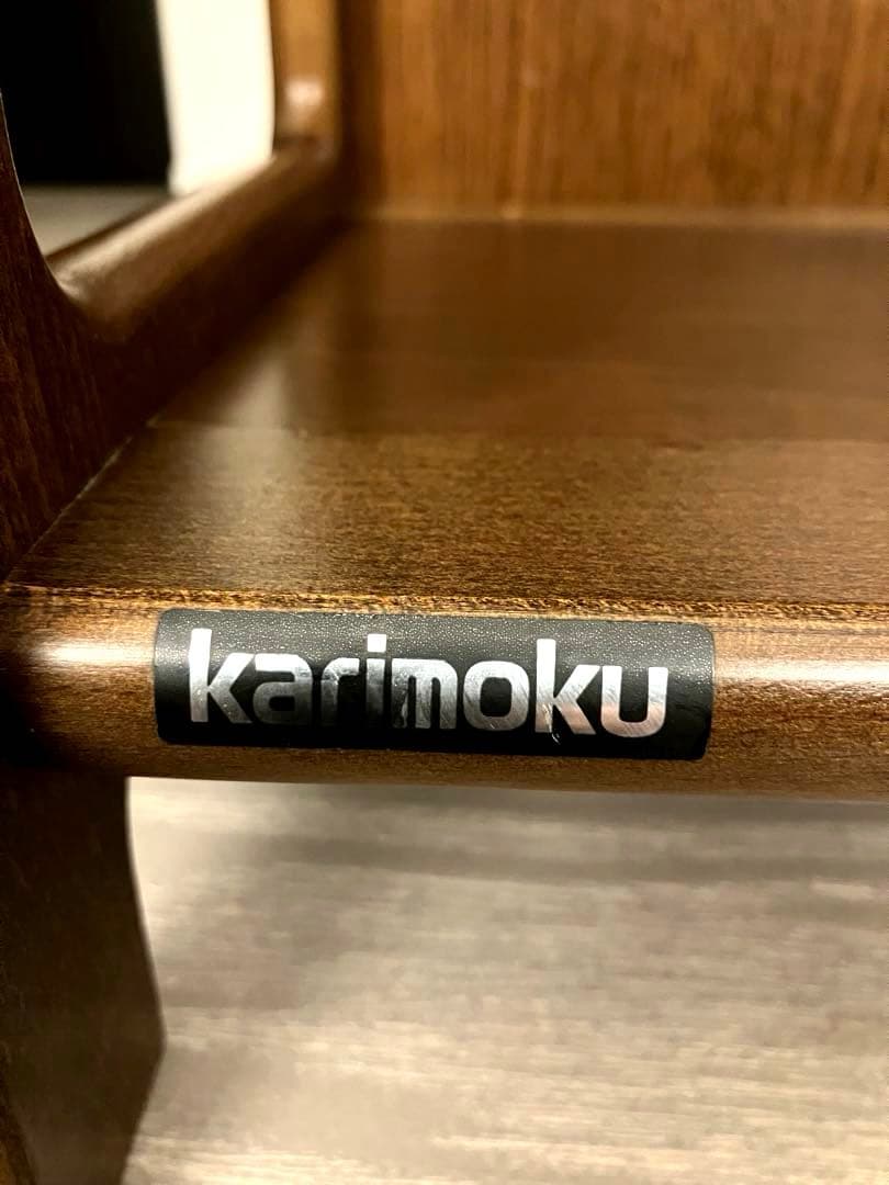 美品 オールドカリモク オープンシェルフ 花台 ナイトテーブル ヴィンテージ