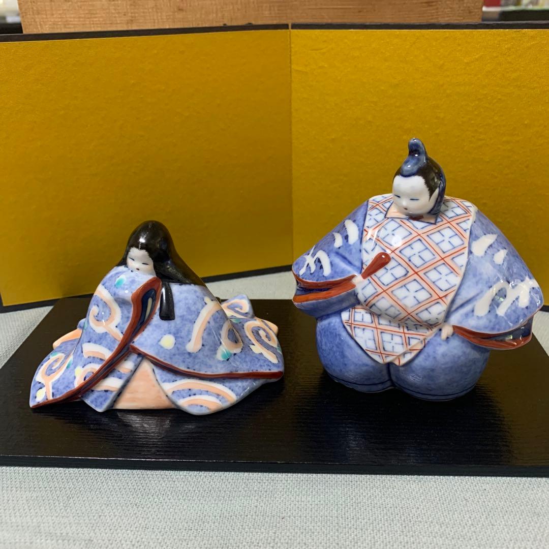畑萬作　雛人形　置物