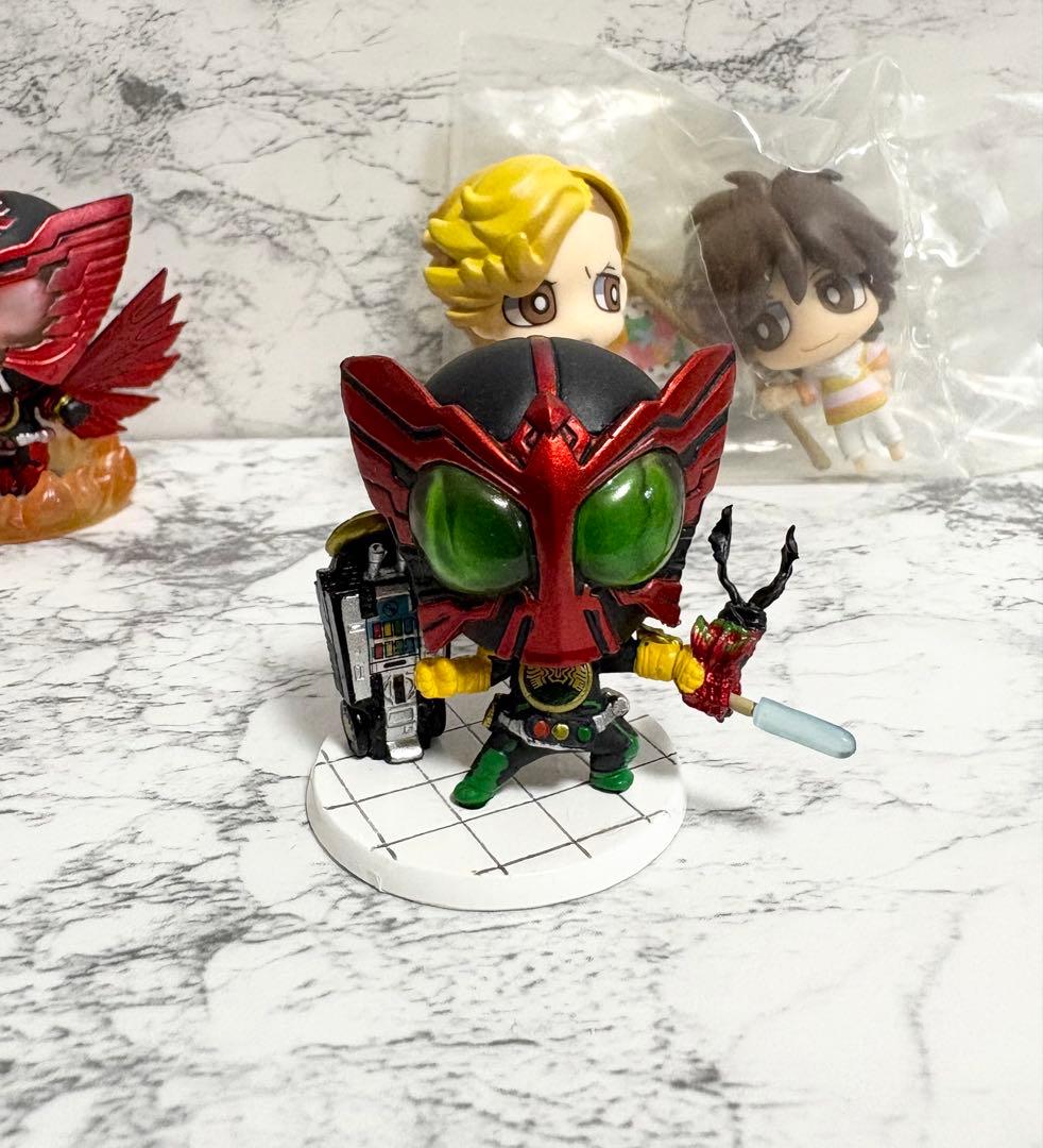 仮面ライダーオーズ 火野映司 アンク　フィギュア ゆーぽん　ちみメガ