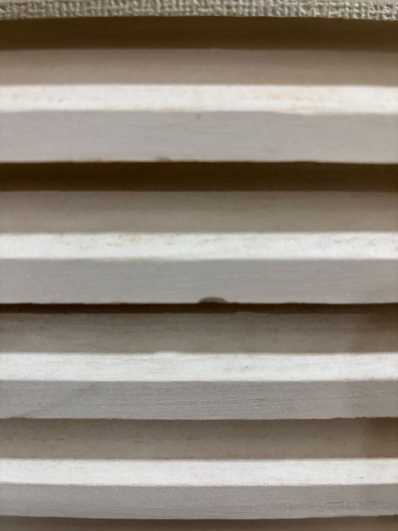 4連　パーテーション　ルーバー　アンティーク　ホワイト