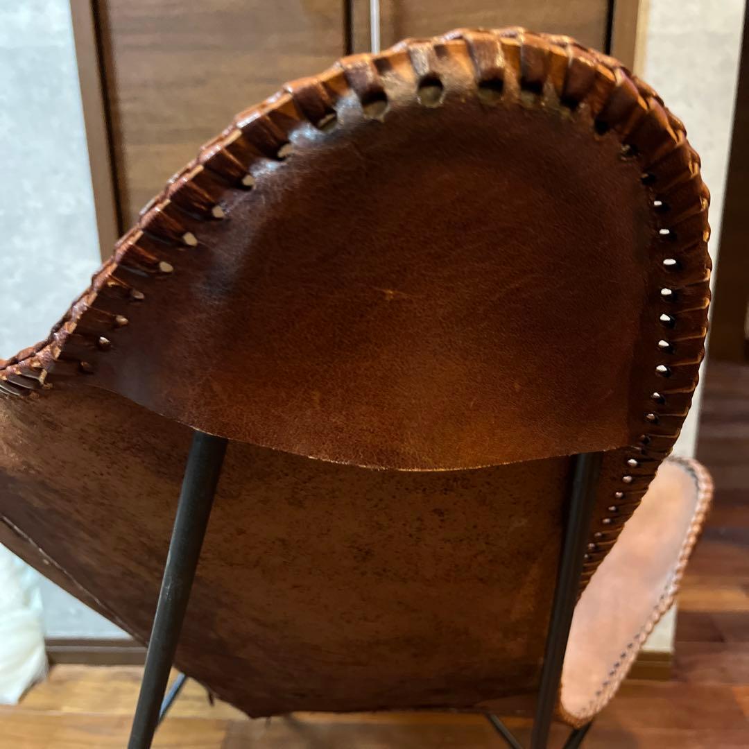 バタフライチェア　レザーチェア アンティーク ヴィンテージ