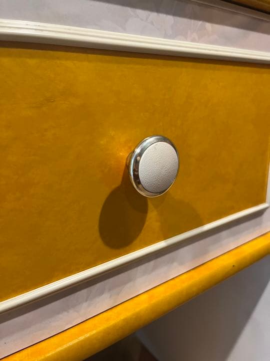 ドレッサー 鏡台 黄 レトロポップ 昭和レトロ インテリア 当時物 ビンテージ