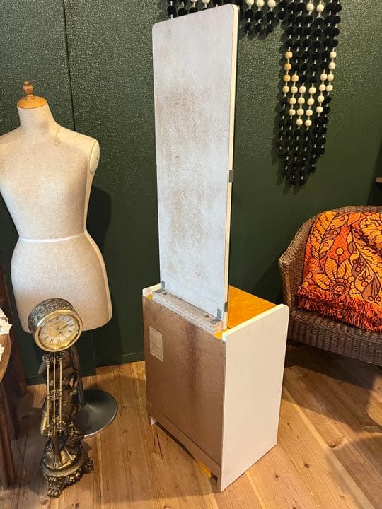 ドレッサー 鏡台 黄 レトロポップ 昭和レトロ インテリア 当時物 ビンテージ