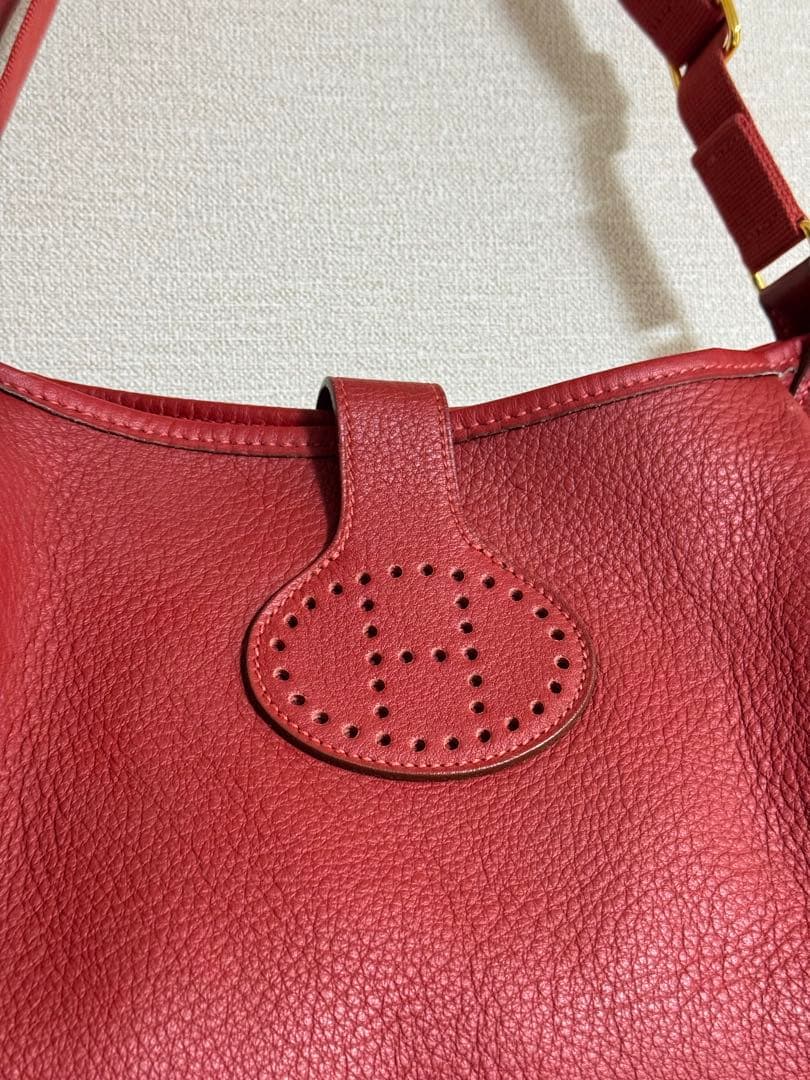 HERMES ロデオ レザー ゴールド ショルダーバッグ