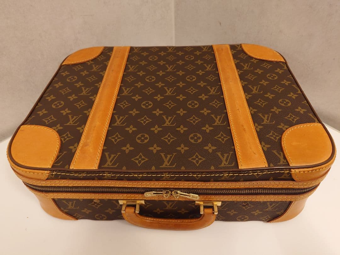 ルイヴィトン モノグラム ストラトス 50 M23238 レザー トランク