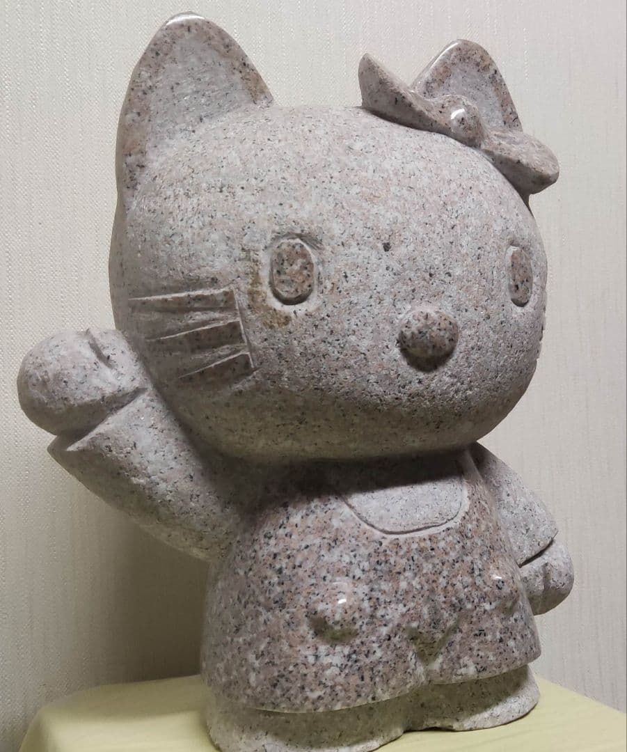 御影石　猫　キャラクター