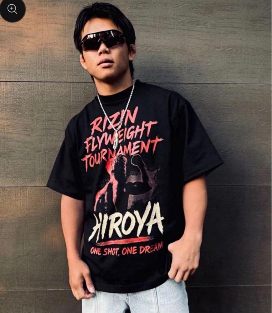 激レア 完売 限定 超RIZIN ヒロヤ 直筆サイイン入り応援Tシャツ 戦闘服S