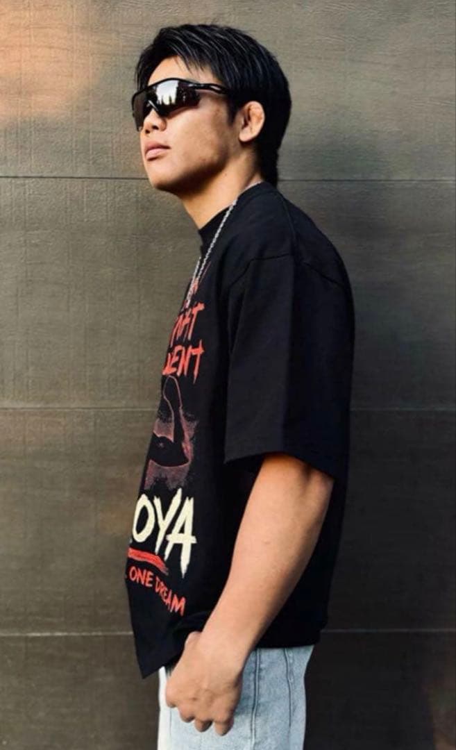 激レア 完売 限定 超RIZIN ヒロヤ 直筆サイイン入り応援Tシャツ 戦闘服S