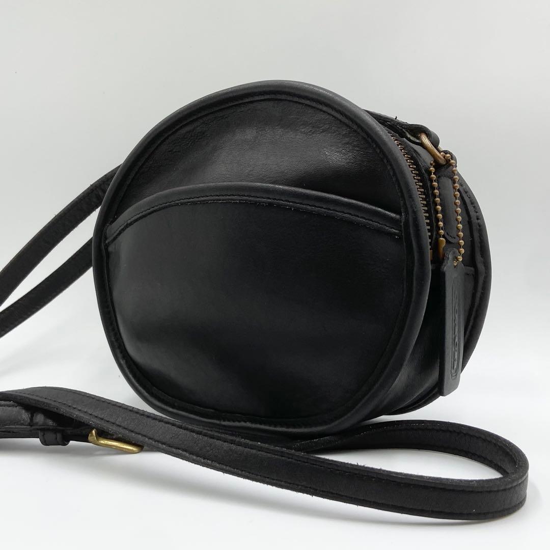 オールドコーチ キャンティーン ショルダーバッグ レザー ブラック　9982