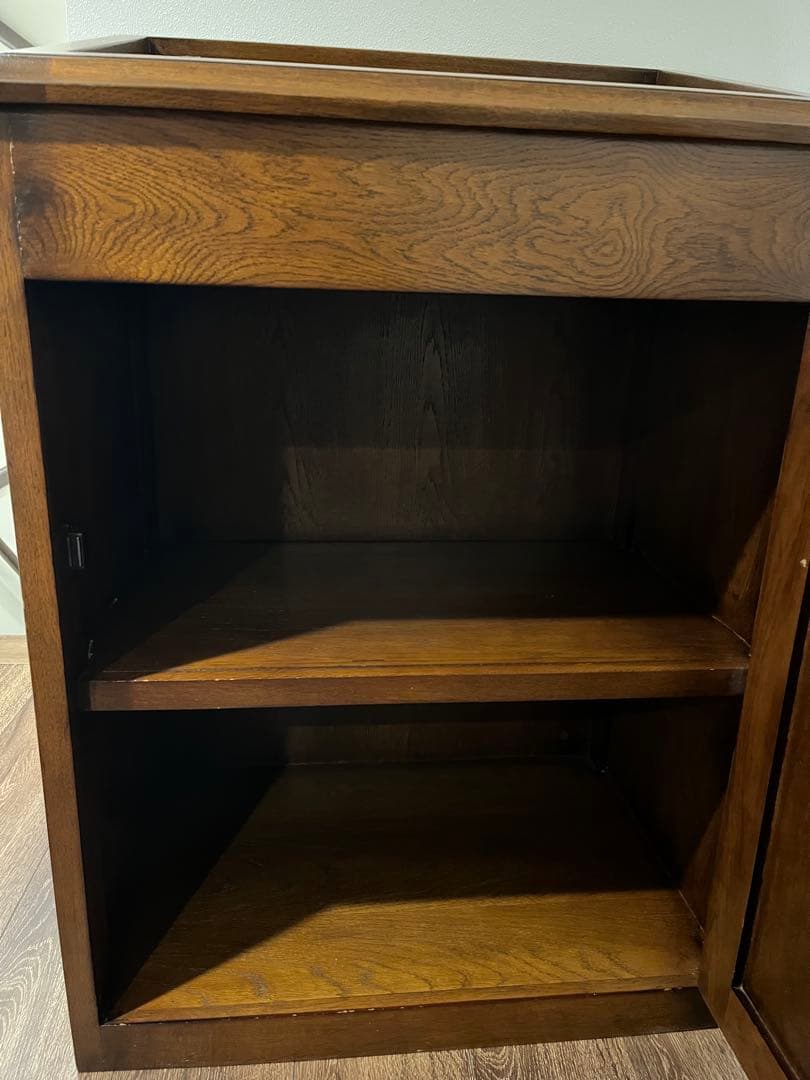 木製　ガラス蓋付き　キャビネット　ショーケース　宝飾品ケース