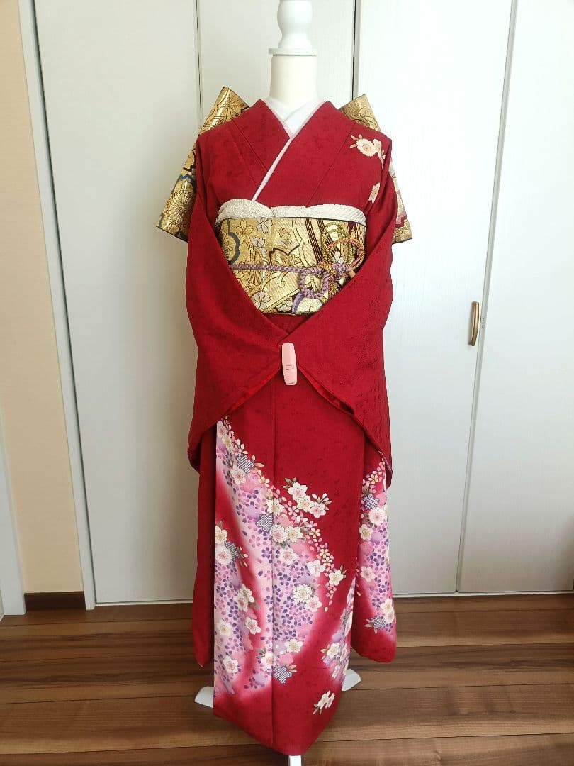 大幅値下げ　正絹振袖　フルセット　京都きもの友禅誂製　長襦袢付き　成人式　卒業式