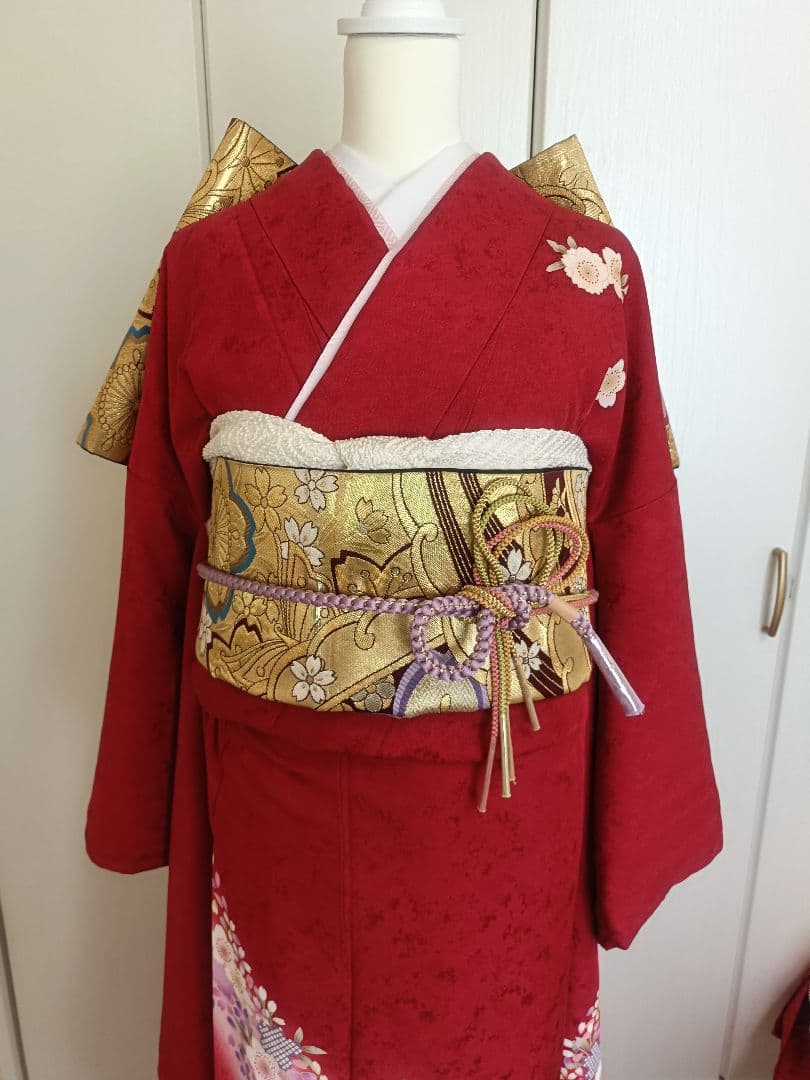 大幅値下げ　正絹振袖　フルセット　京都きもの友禅誂製　長襦袢付き　成人式　卒業式