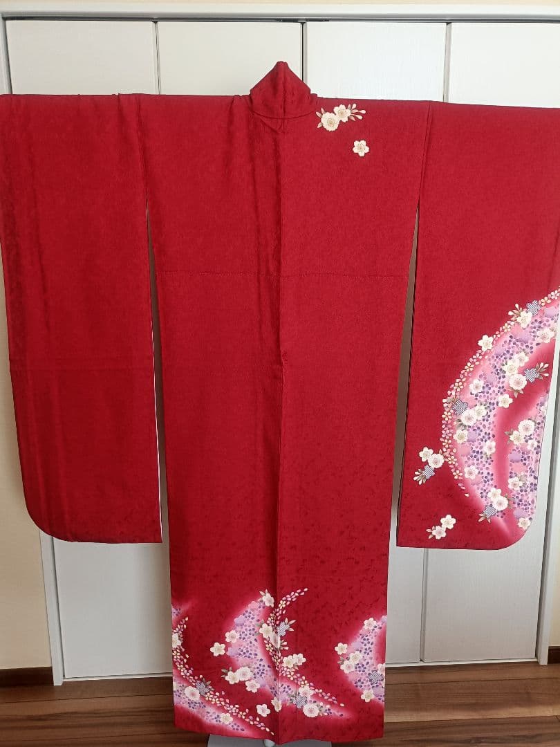 大幅値下げ　正絹振袖　フルセット　京都きもの友禅誂製　長襦袢付き　成人式　卒業式