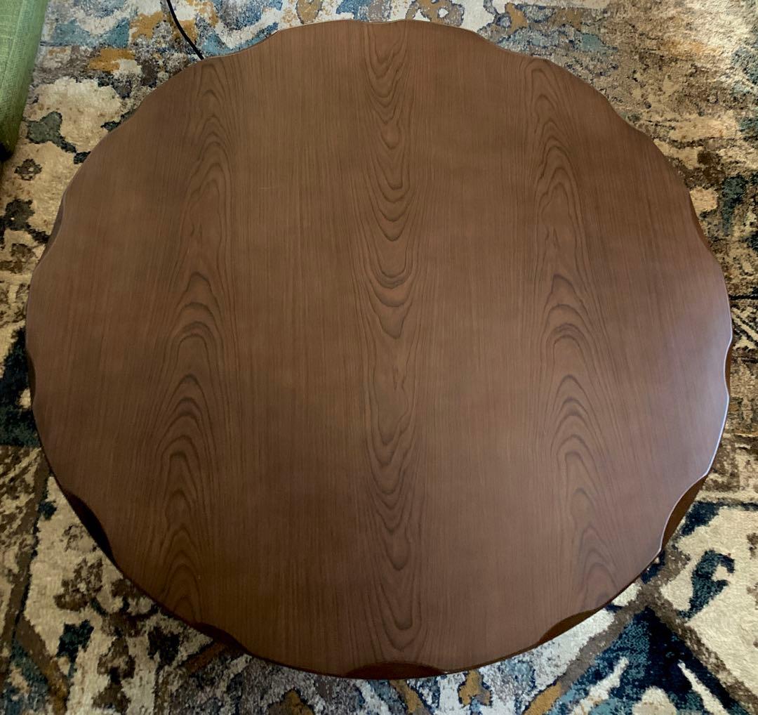 ユニコーンです　家具調テーブル　こたつ　円形　大きめ