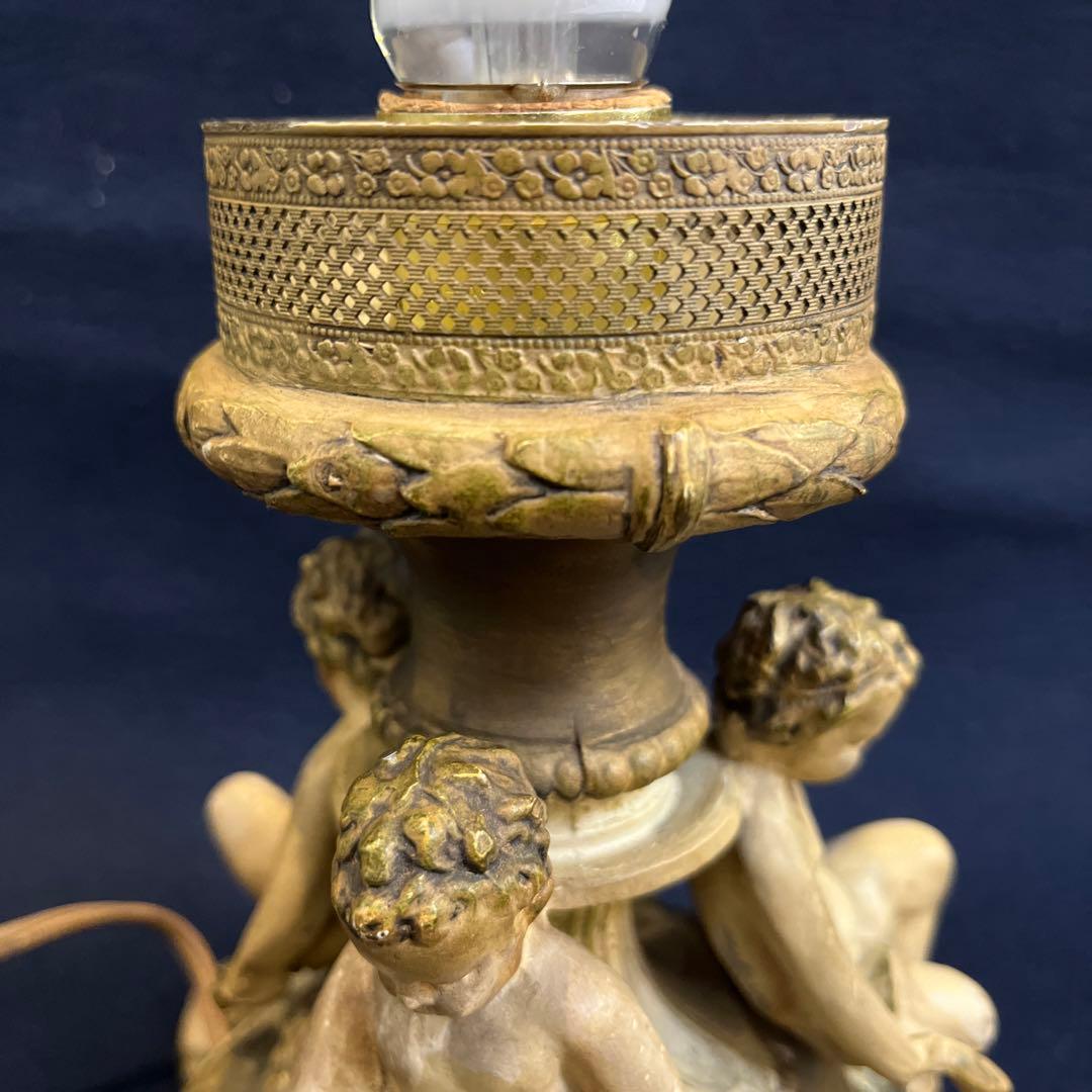 金属工芸　照明　ランプ　ガラス　オブジェ　3人の子供　送料無料　総重量㎏