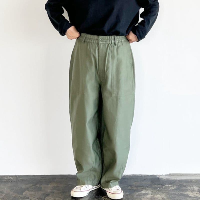 ハーベスティ サーカス ファティーグ パンツ カーキ グリーン 1