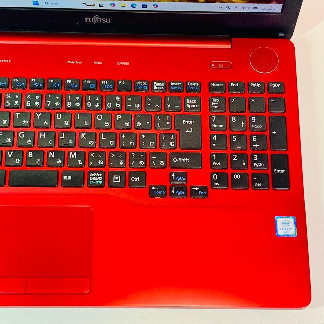Core i7✨SSD1TB✨16GB✨Windows 11✨赤✨ノートパソコン