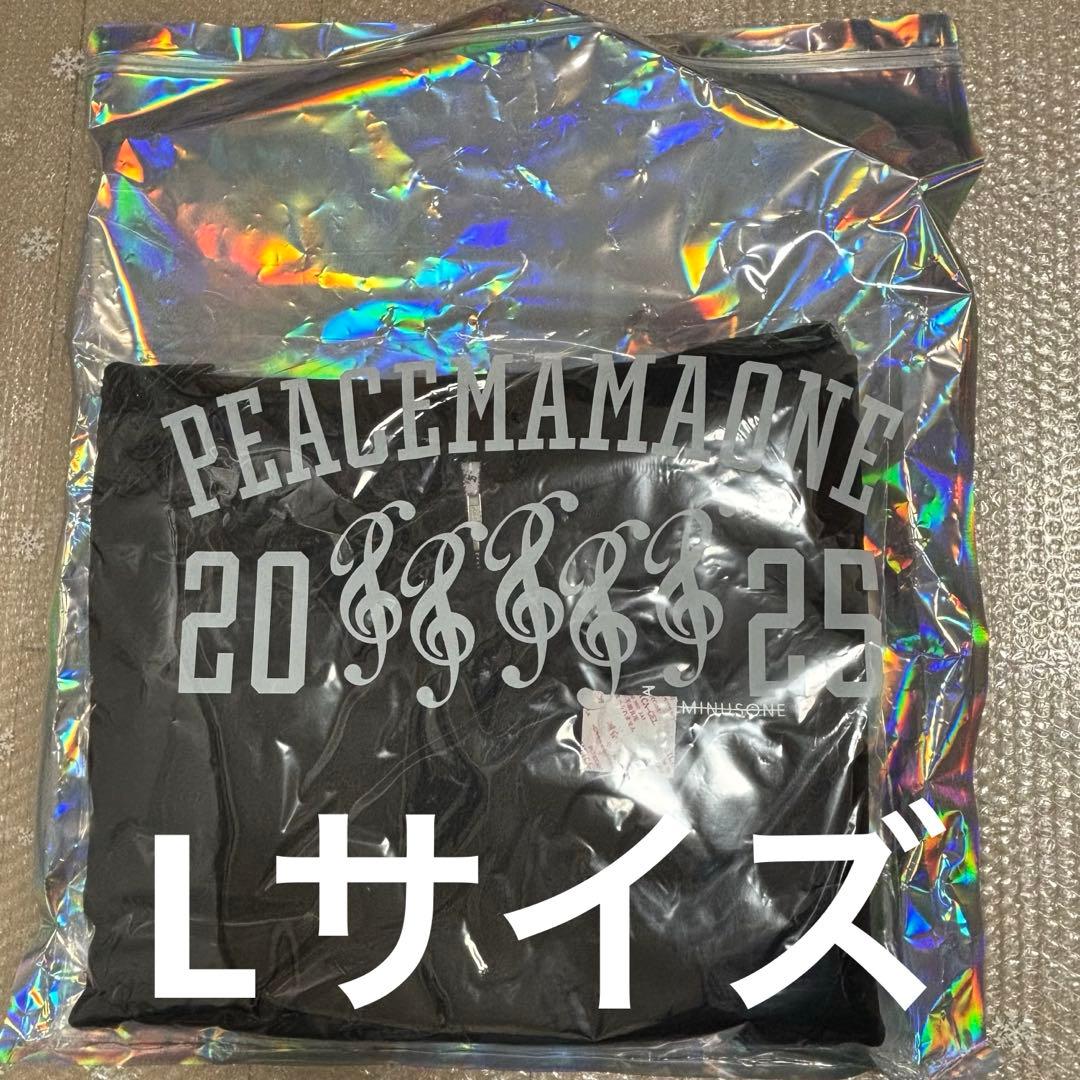 GDRAGON PEACEMAMAONE ジップアップ フーディー 黒 Lサイズ