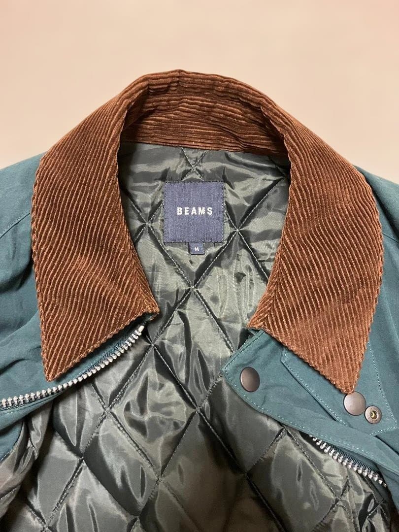 BEAMS グリーン フィールドコート メンズ　M