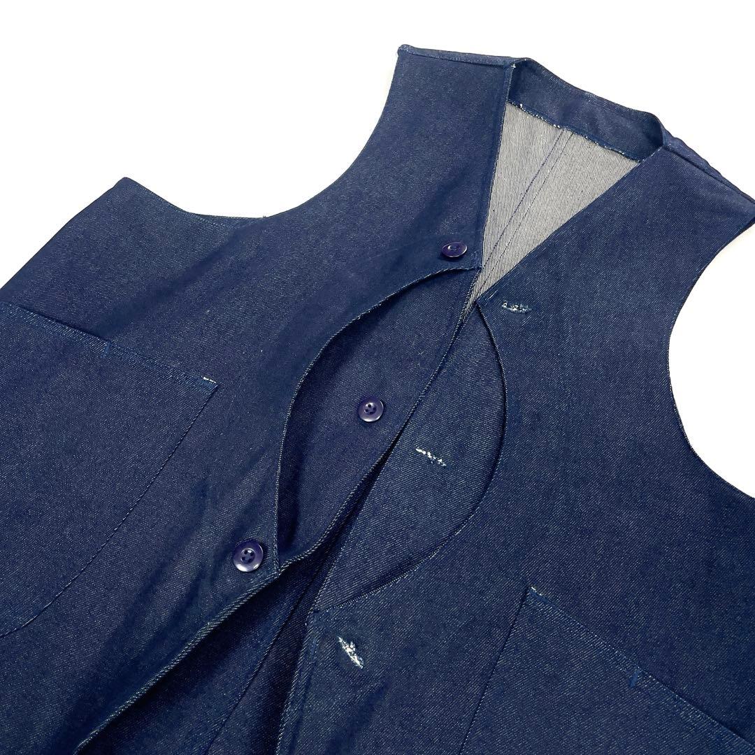 【未使用•サンプル品】 ノンウォッシュ デニム 美品 トラベラーベスト L~XL