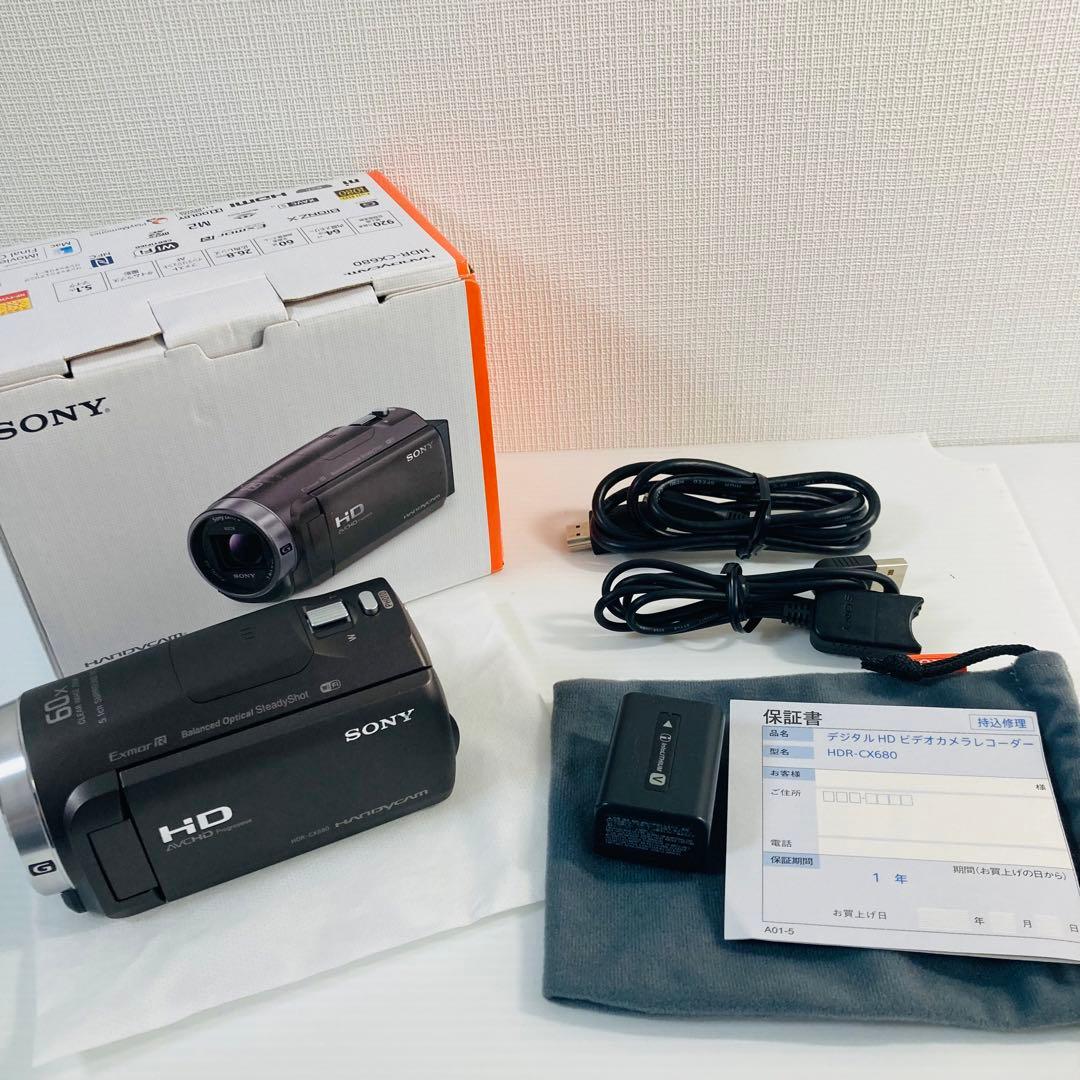 【美品】SONY HDR-CX680 ビデオカメラ 本体
