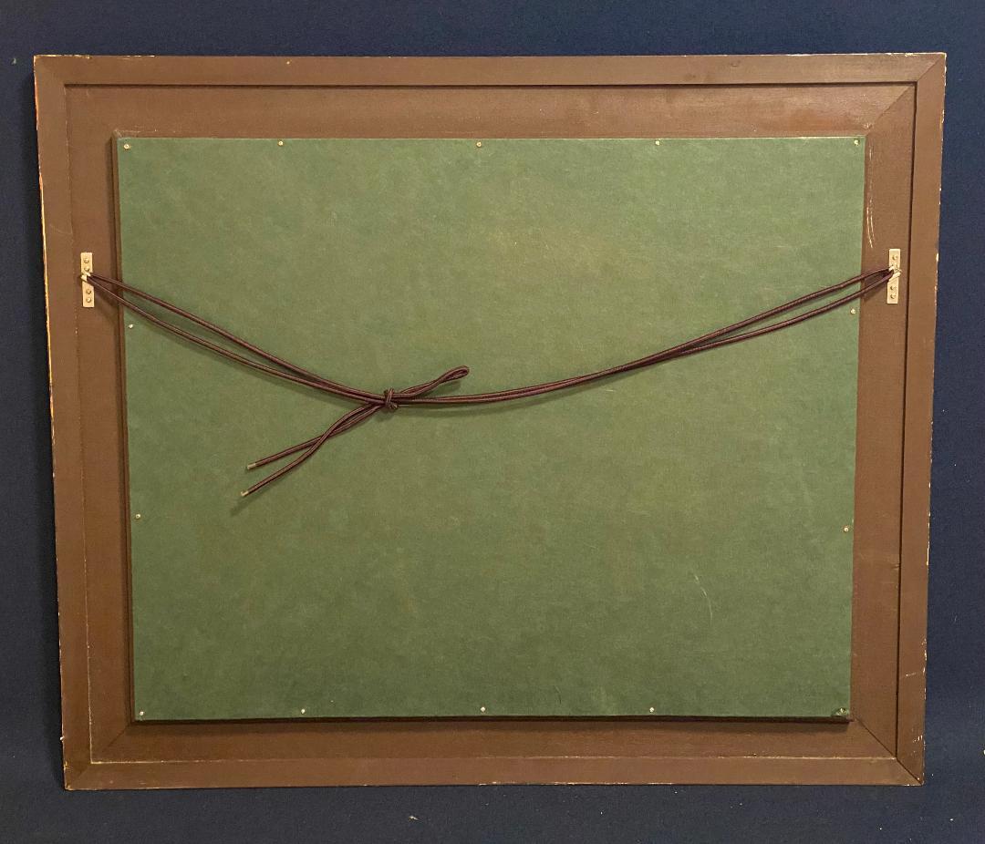 「真作」須田剋太「抽象記号」抽象画　油彩画　額装　サイン有り　F10号